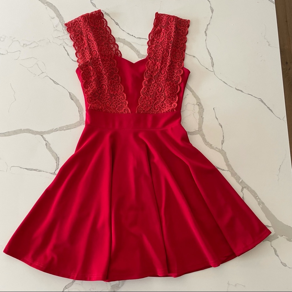 Red Lace Dress